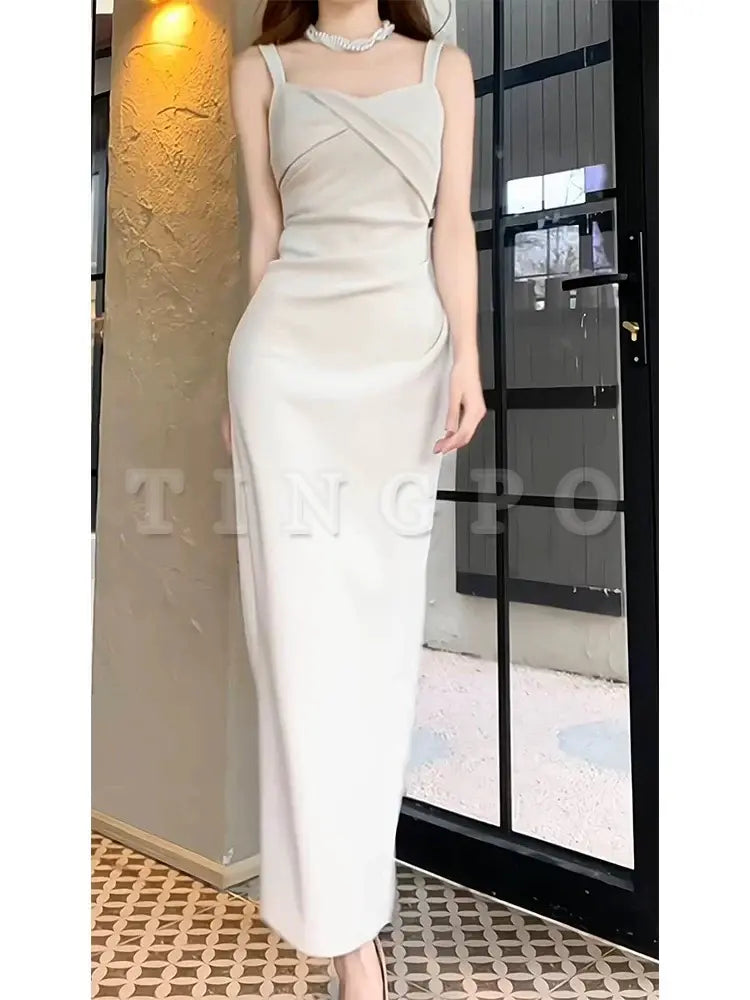 Wholesale Pretty Sheath Straps Ankle Length Prom Dresses Simple Evening Dress formal wear dresses